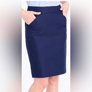 J.Crew Navy Pencil Skirt